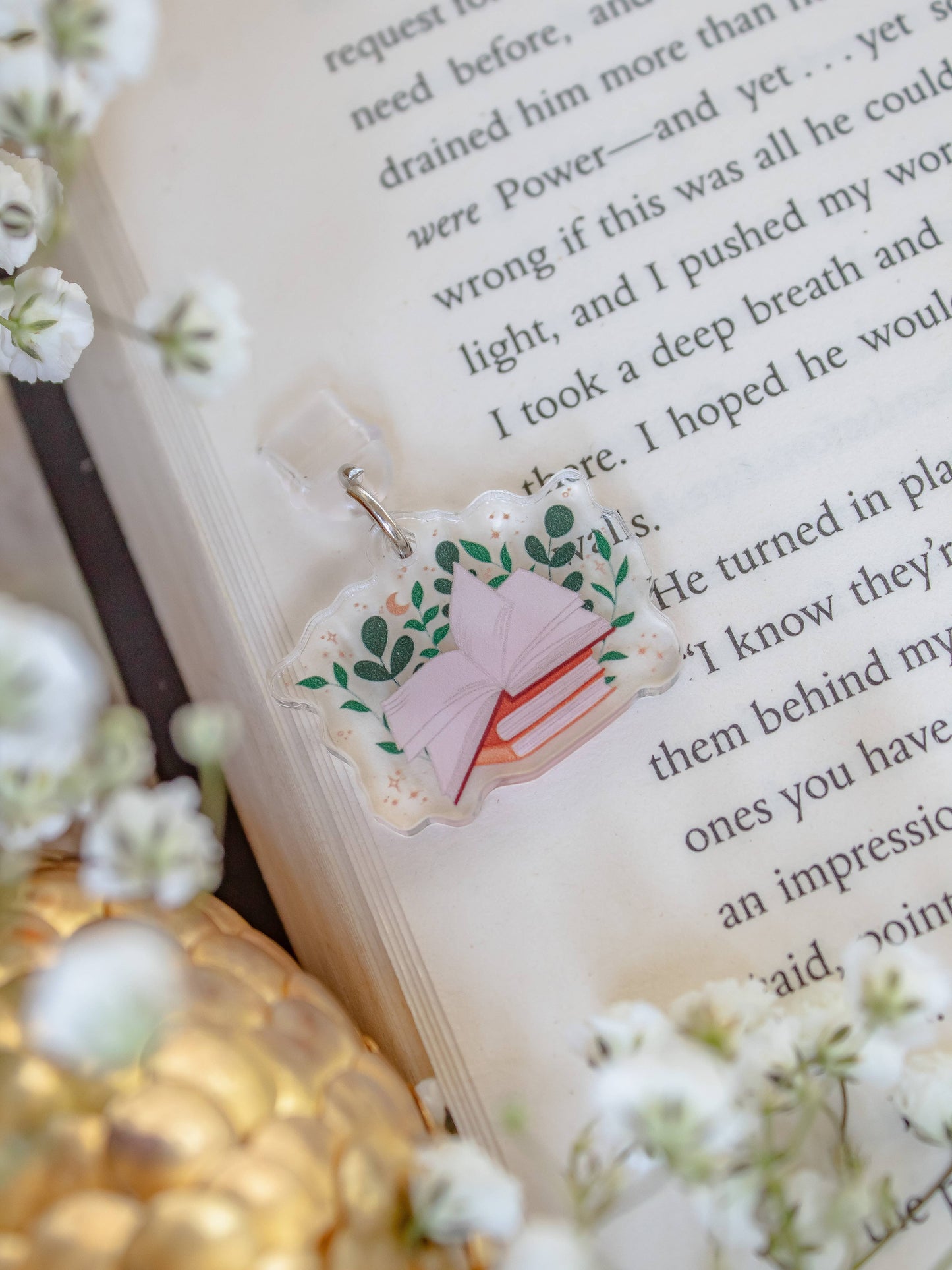 Magical Book USB-C Dust Plug Kindle Charm