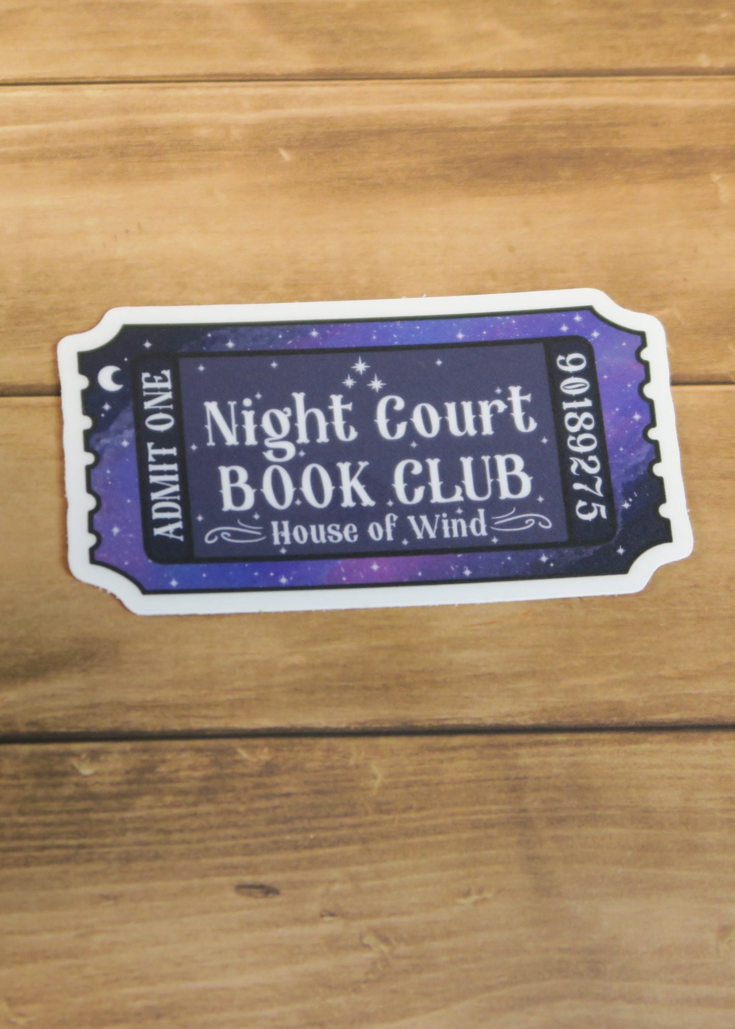 ACOTAR Book Club Ticket Sticker