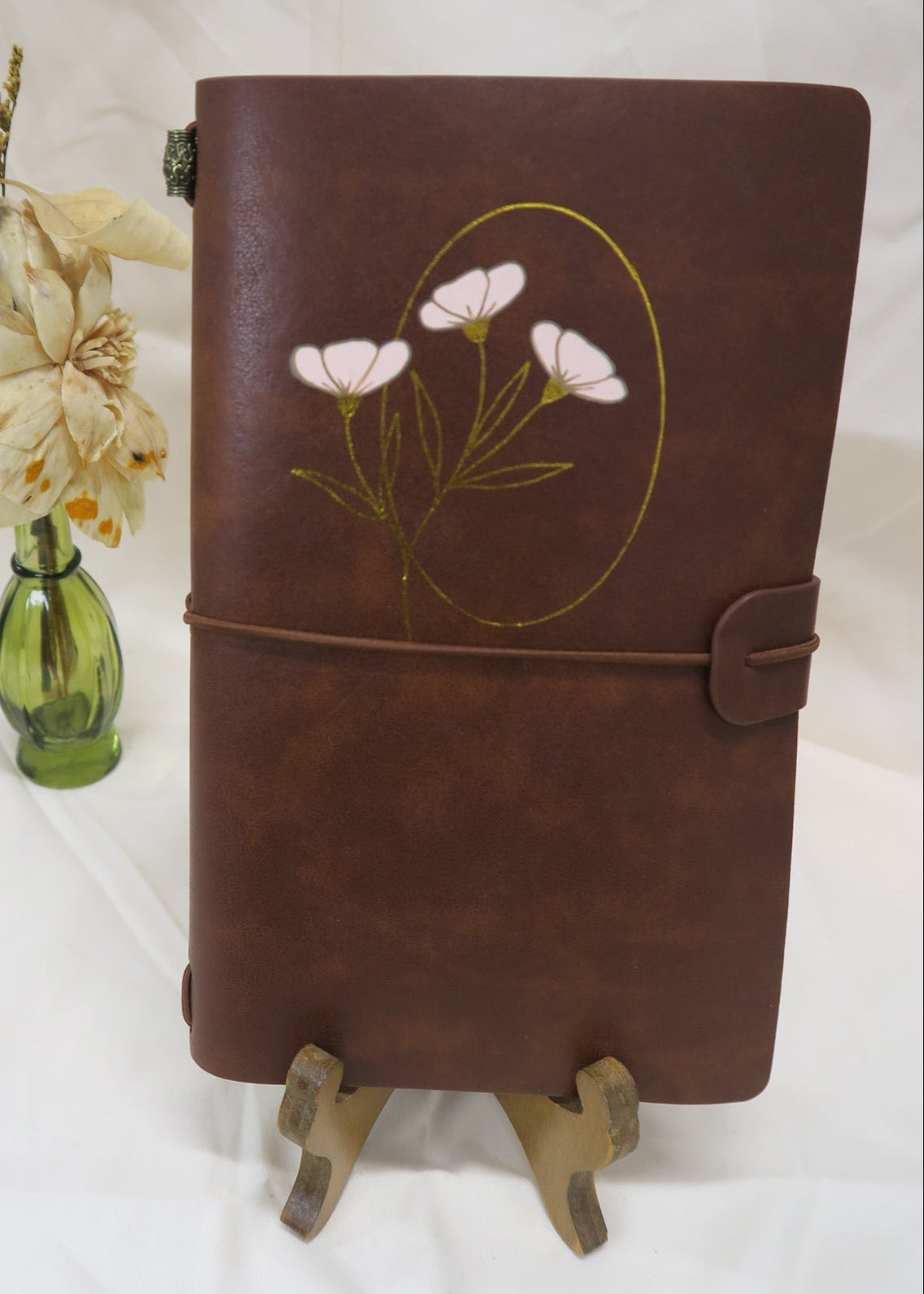 Pink Poppy Flowers Traveler's Journal