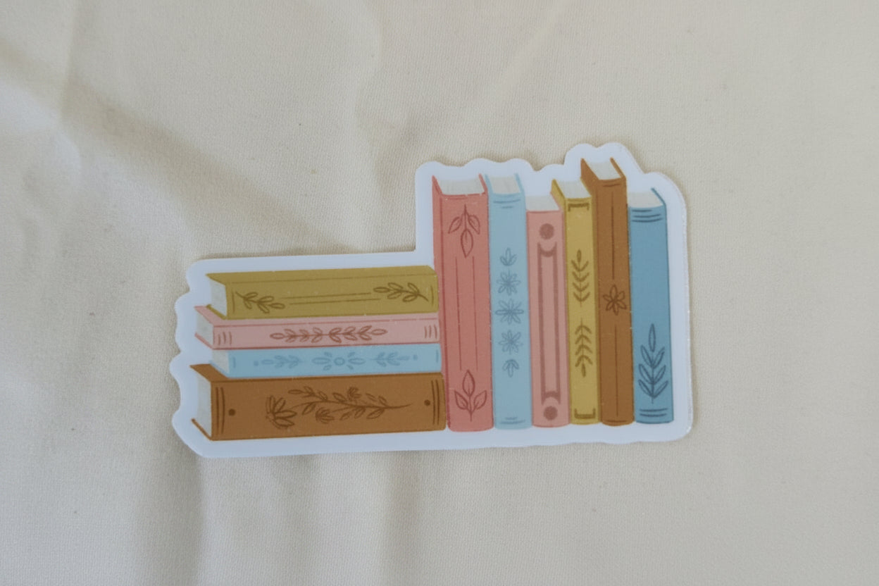 Stack of Books Sticker