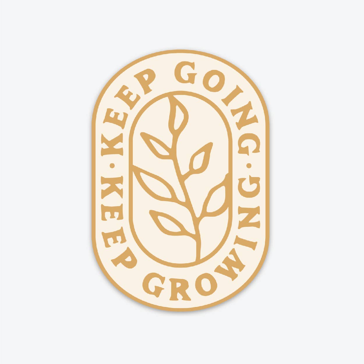 Keep Going Sticker - Mustard