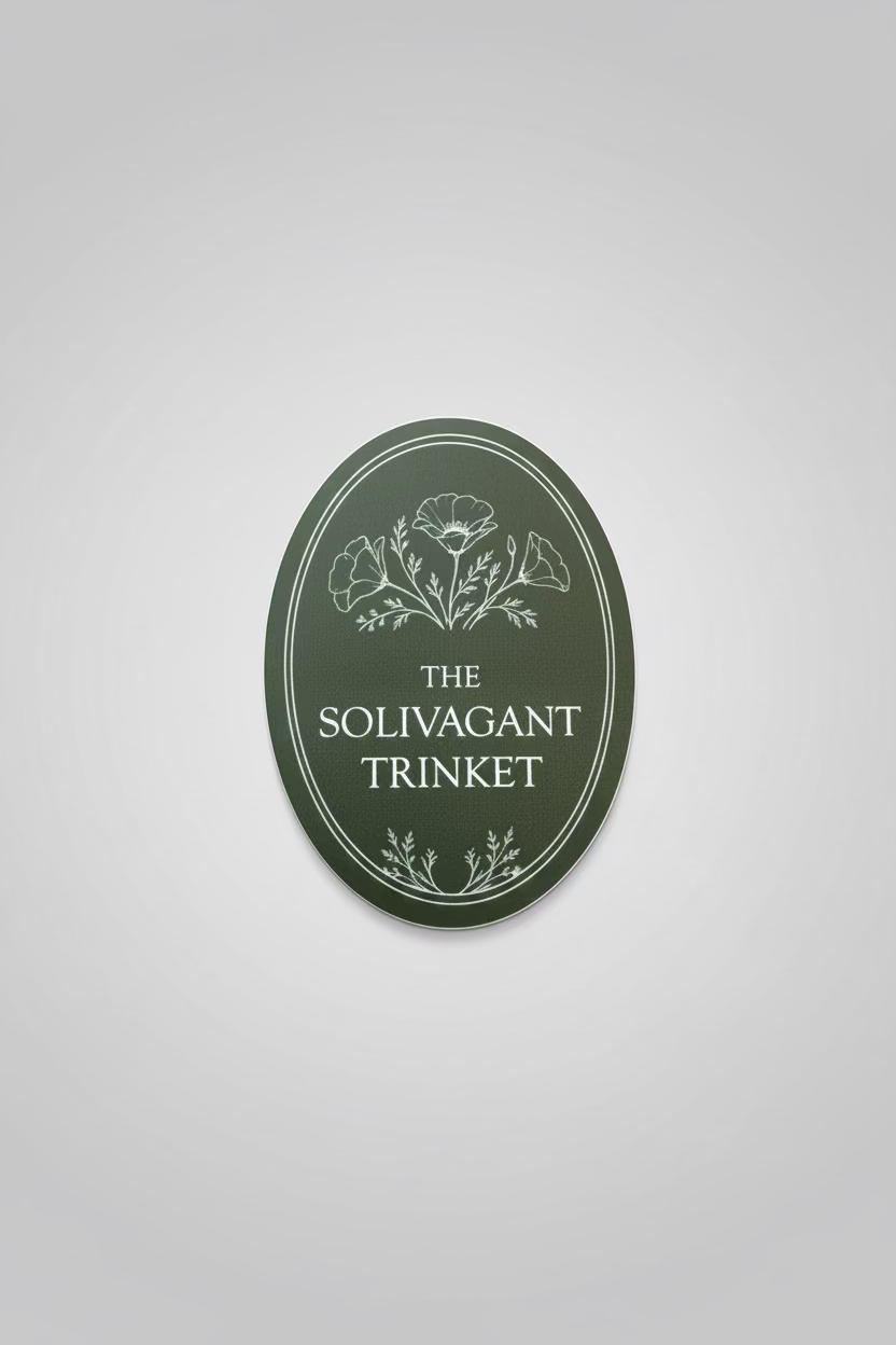 The Solivagant Trinket Green Emblem Sticker
