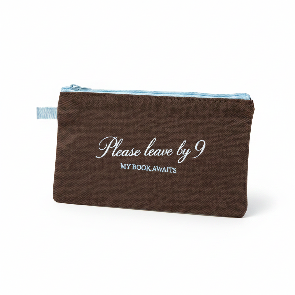 My Book Awaits Zipper Pouch