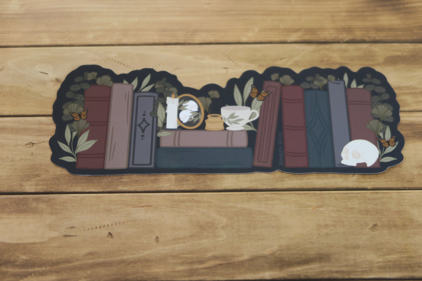 Dark Academia Bookshelf Bookmark