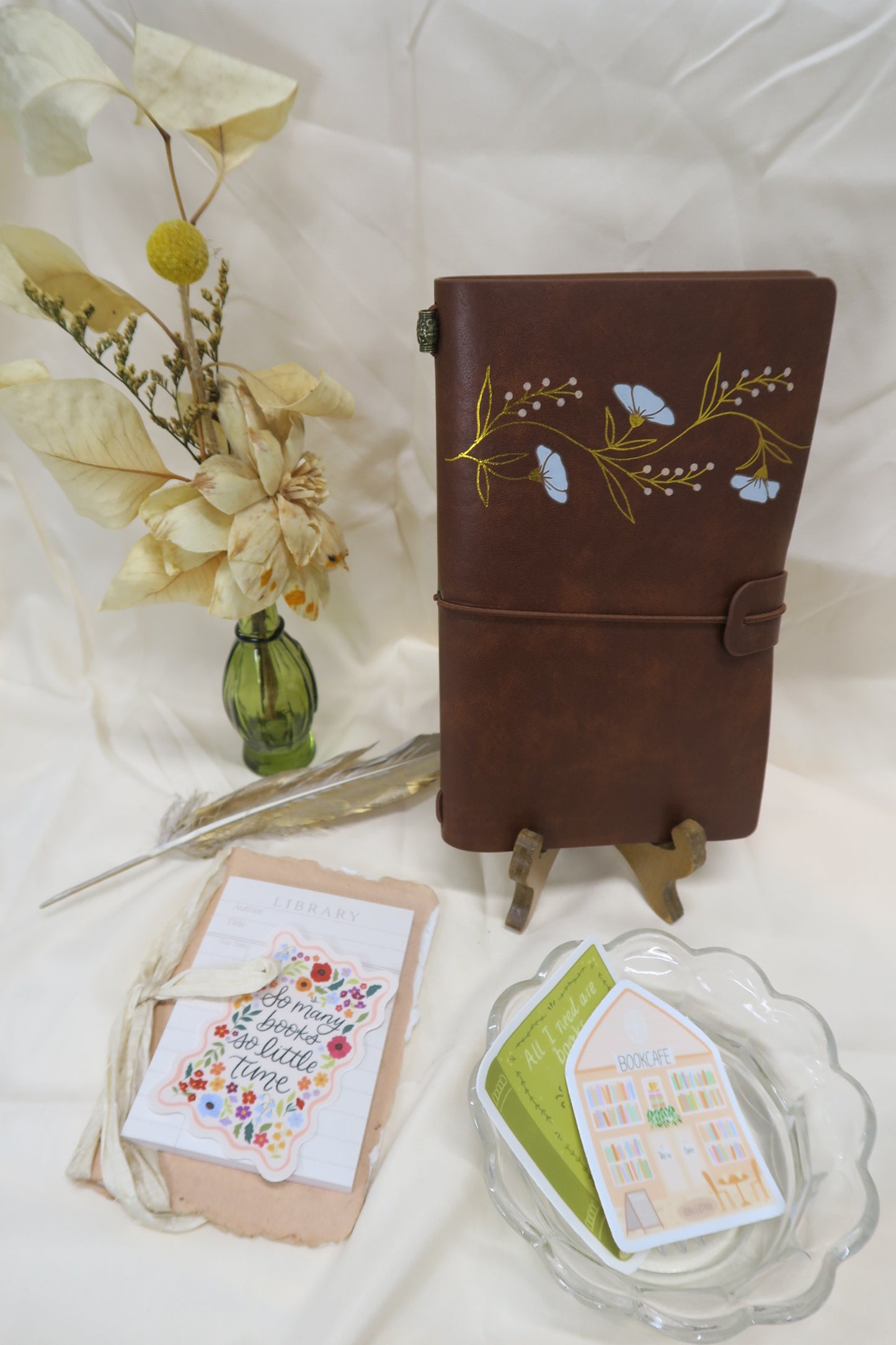 Blue Poppy Flowers Traveler's Journal