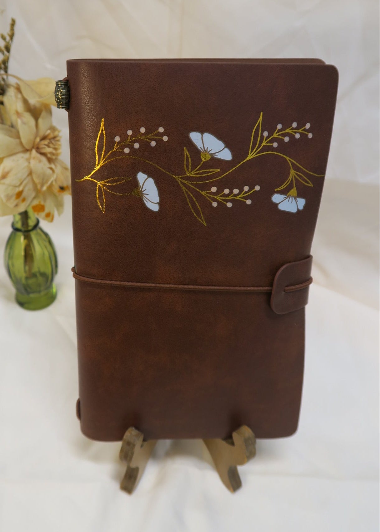 Blue Poppy Flowers Traveler's Journal