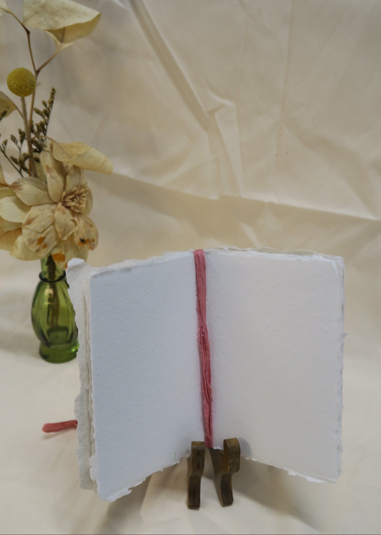 Peony Flower Journal with Ribbon