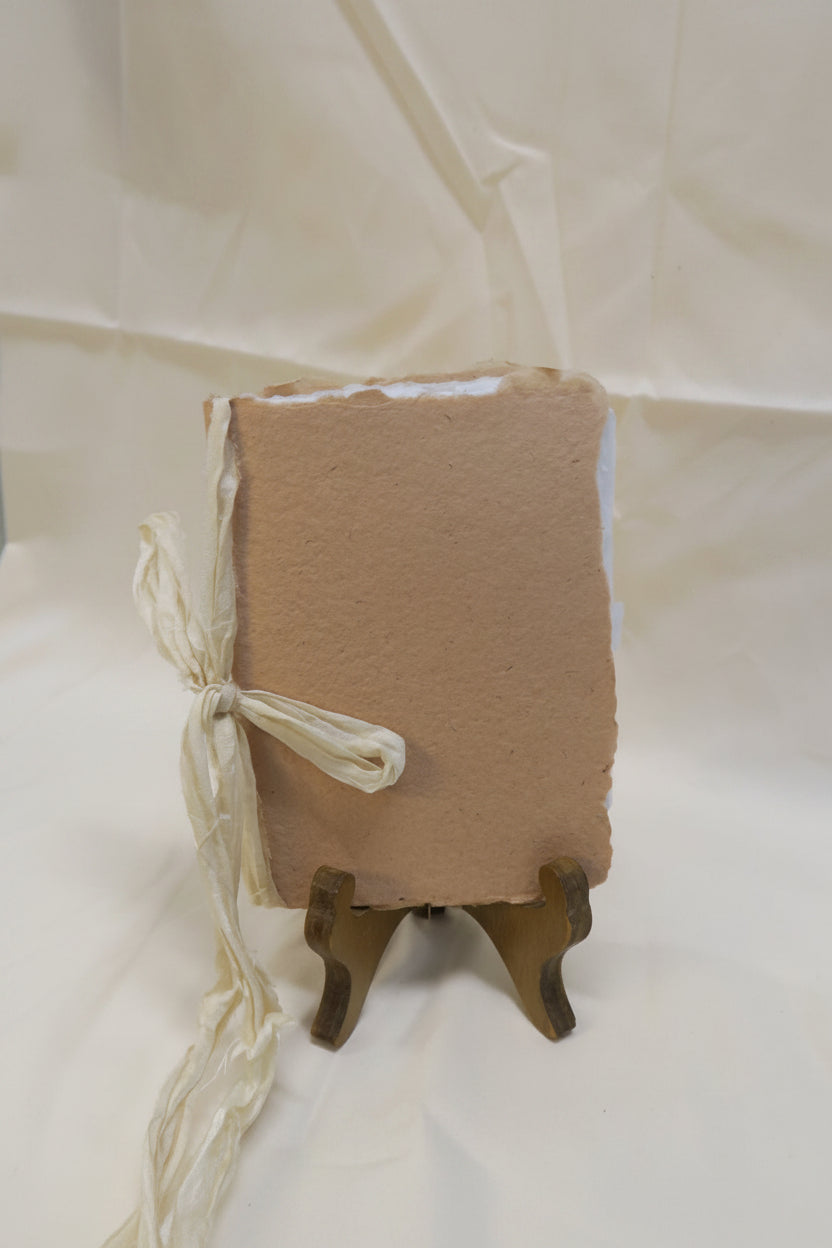 Rose Paper Journal with Ribbon