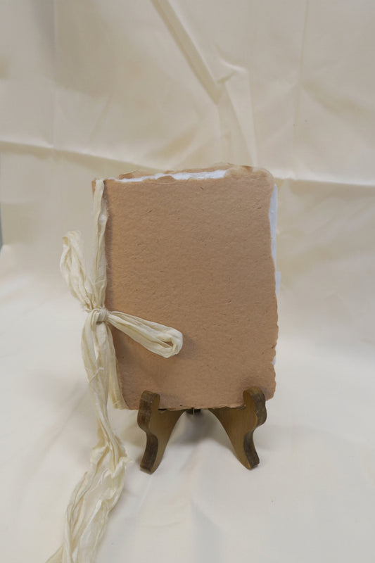 Rose Paper Journal with Ribbon
