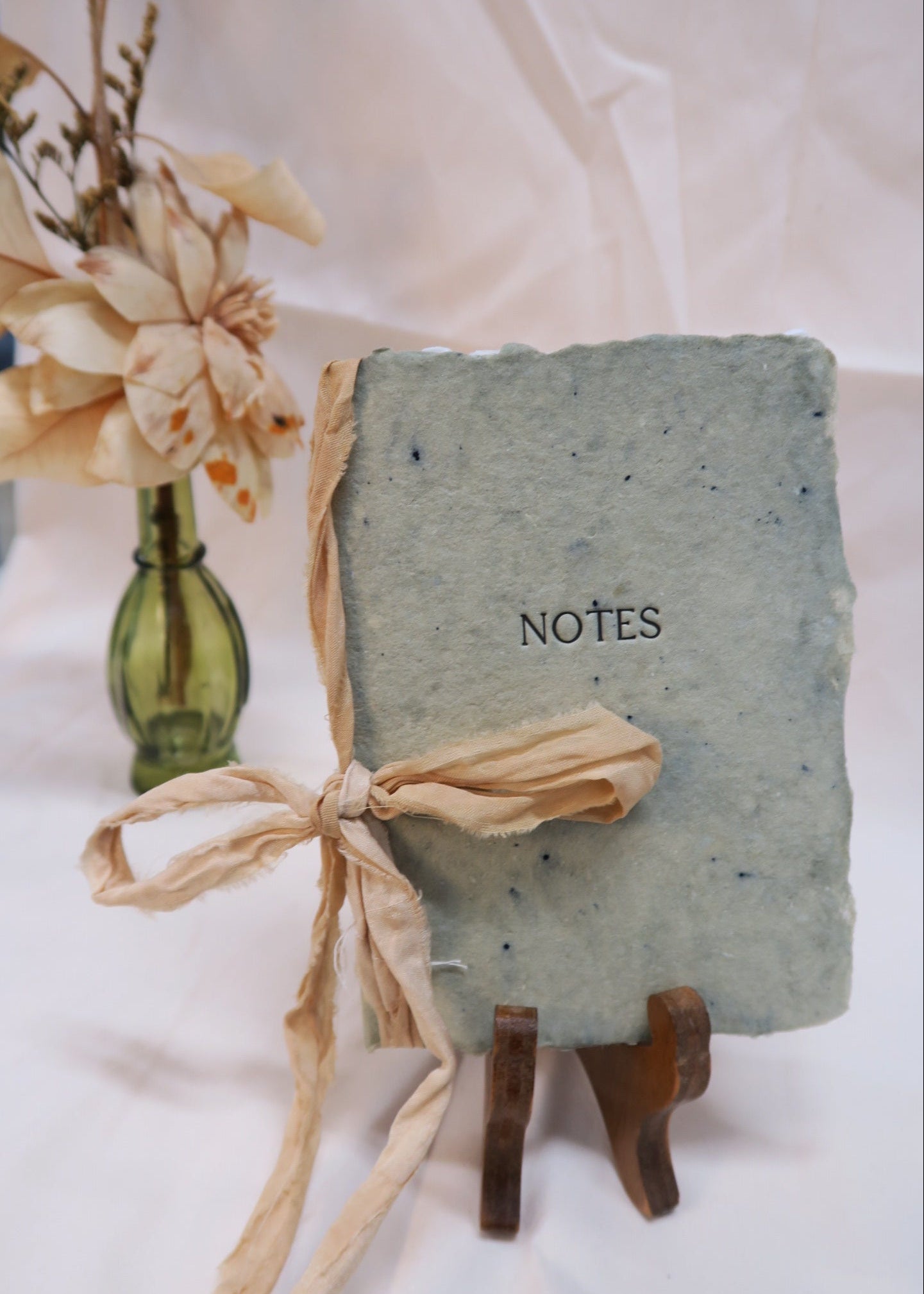 Oak Blue Green Journal with Ribbon
