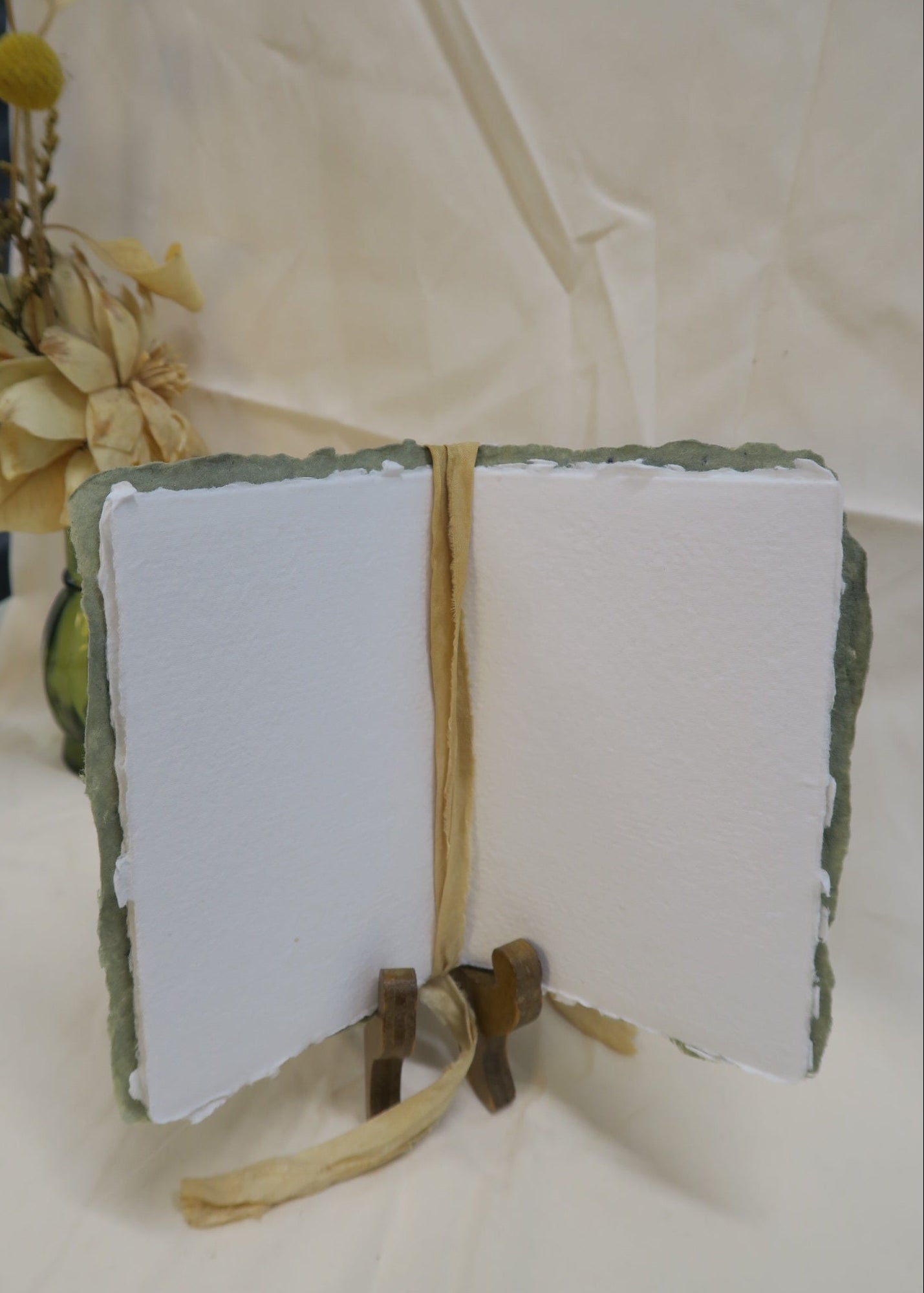 Oak Blue Green Journal with Ribbon