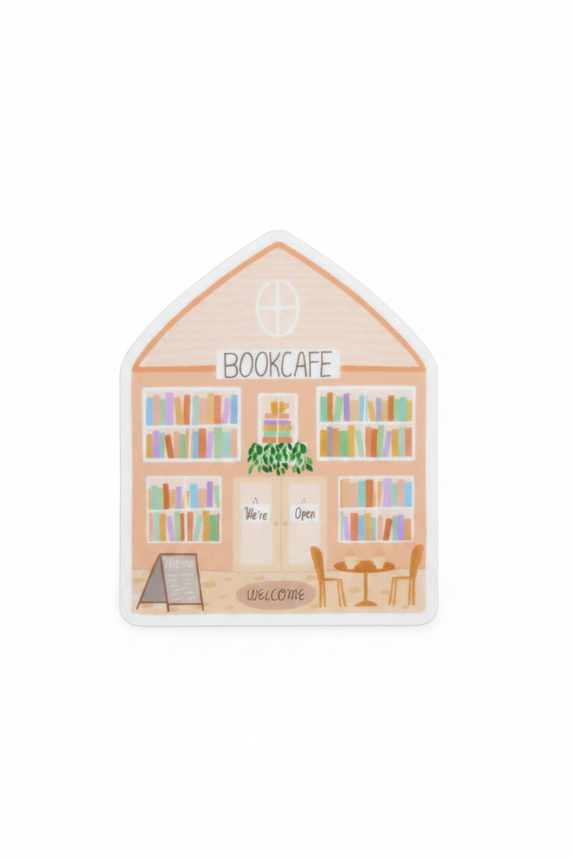Book Cafe Sticker