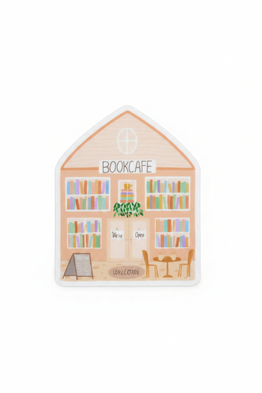 Book Cafe Sticker