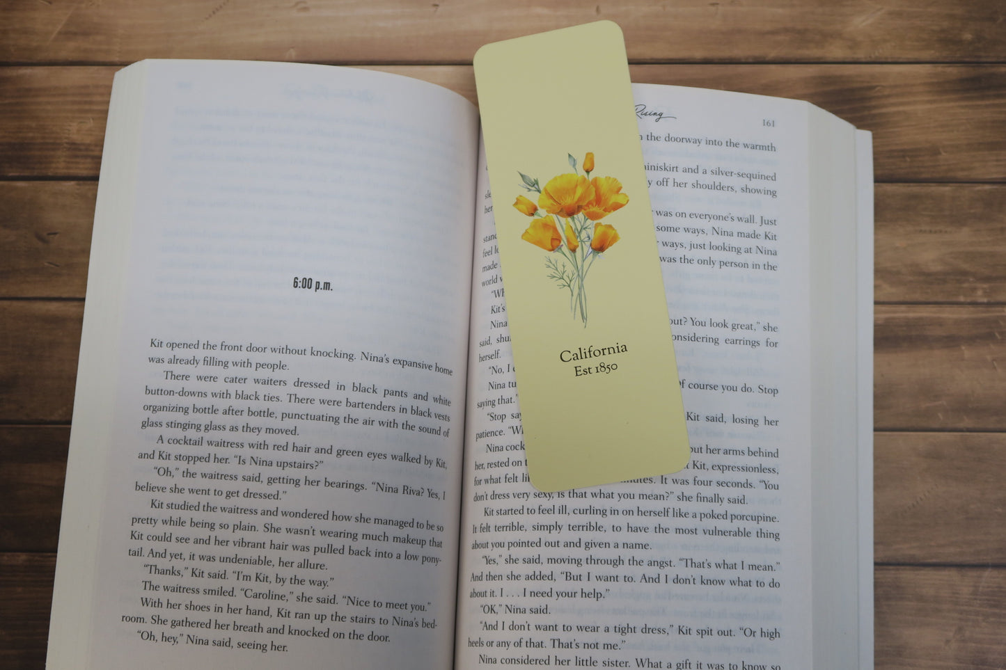 California Poppy Flower Yellow bookmark