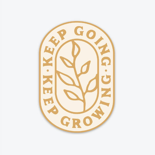 Keep Going Sticker - Mustard