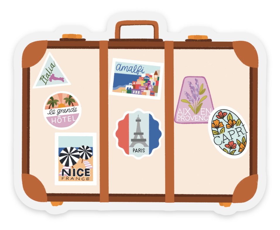 Travel Luggage Sticker