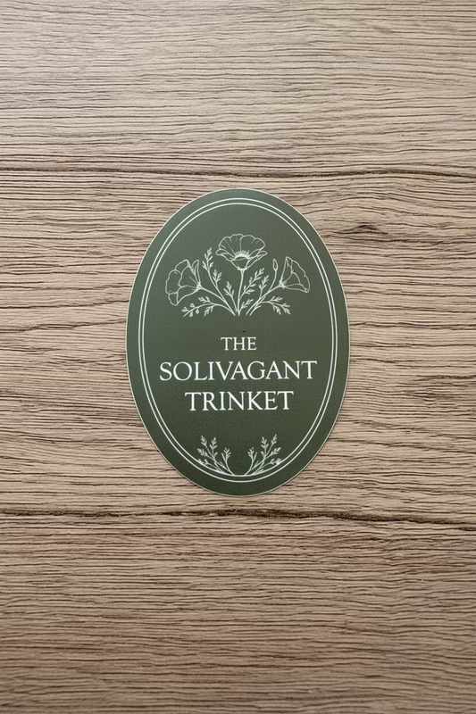 The Solivagant Trinket Green Emblem Sticker