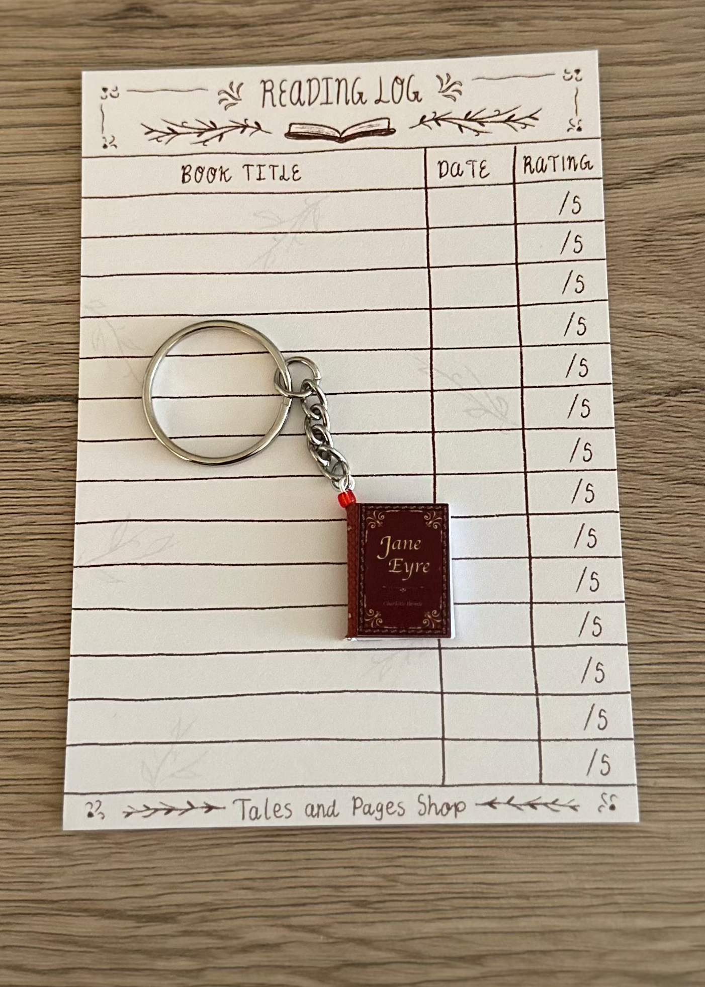 Jane Eyre Mini Book Keychain