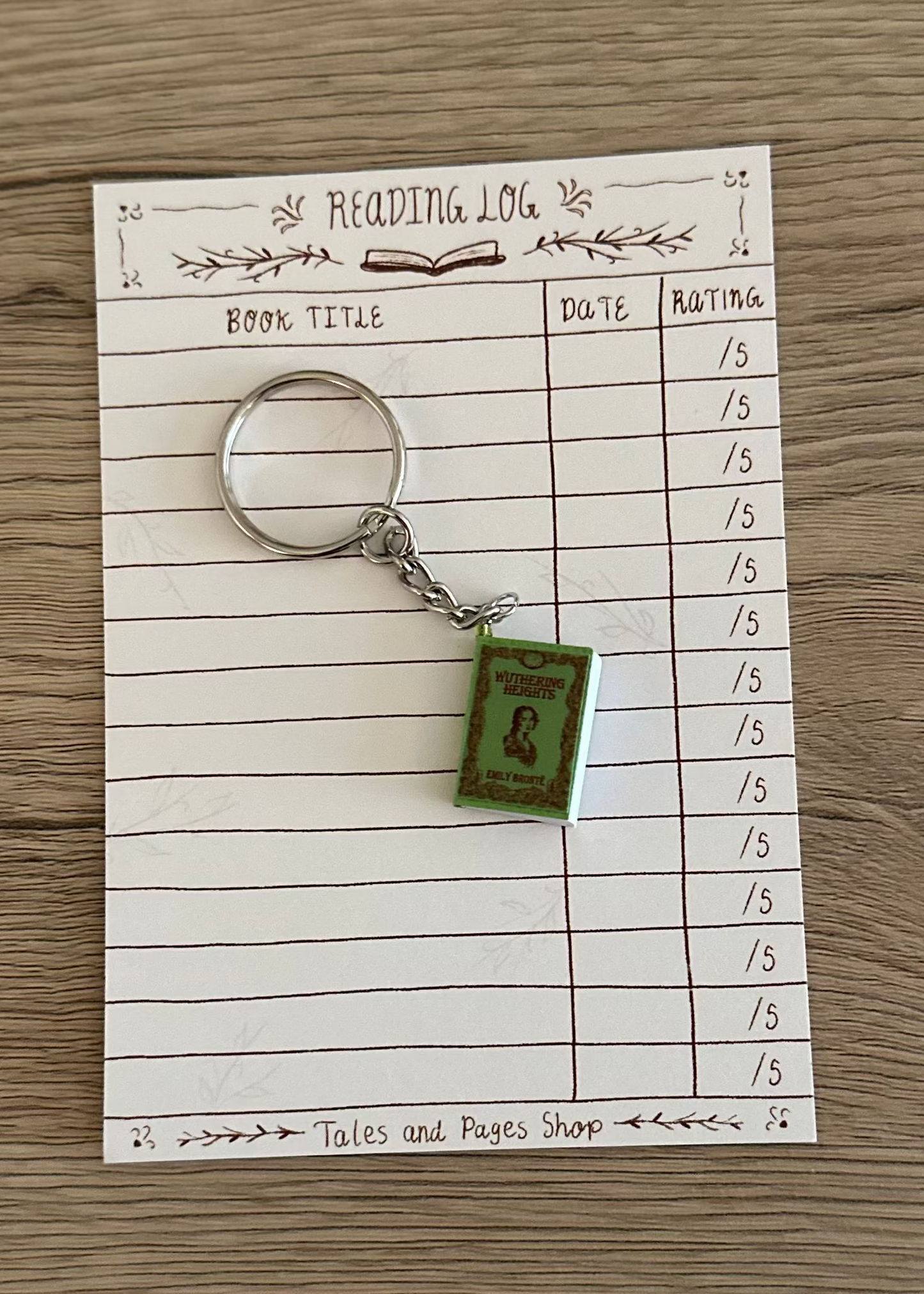 Wuthering Heights Mini Book Keychain