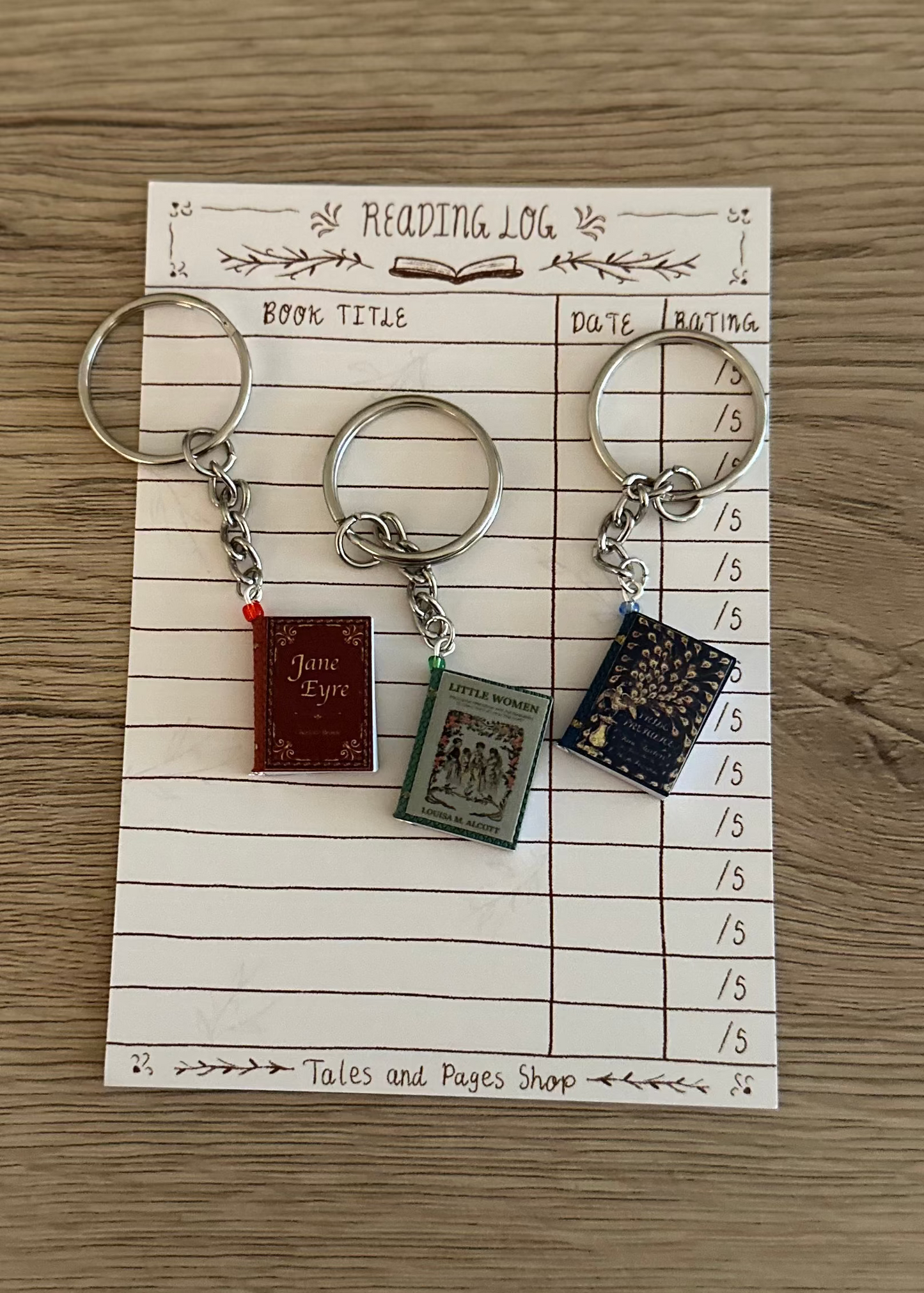 Jane Eyre Mini Book Keychain