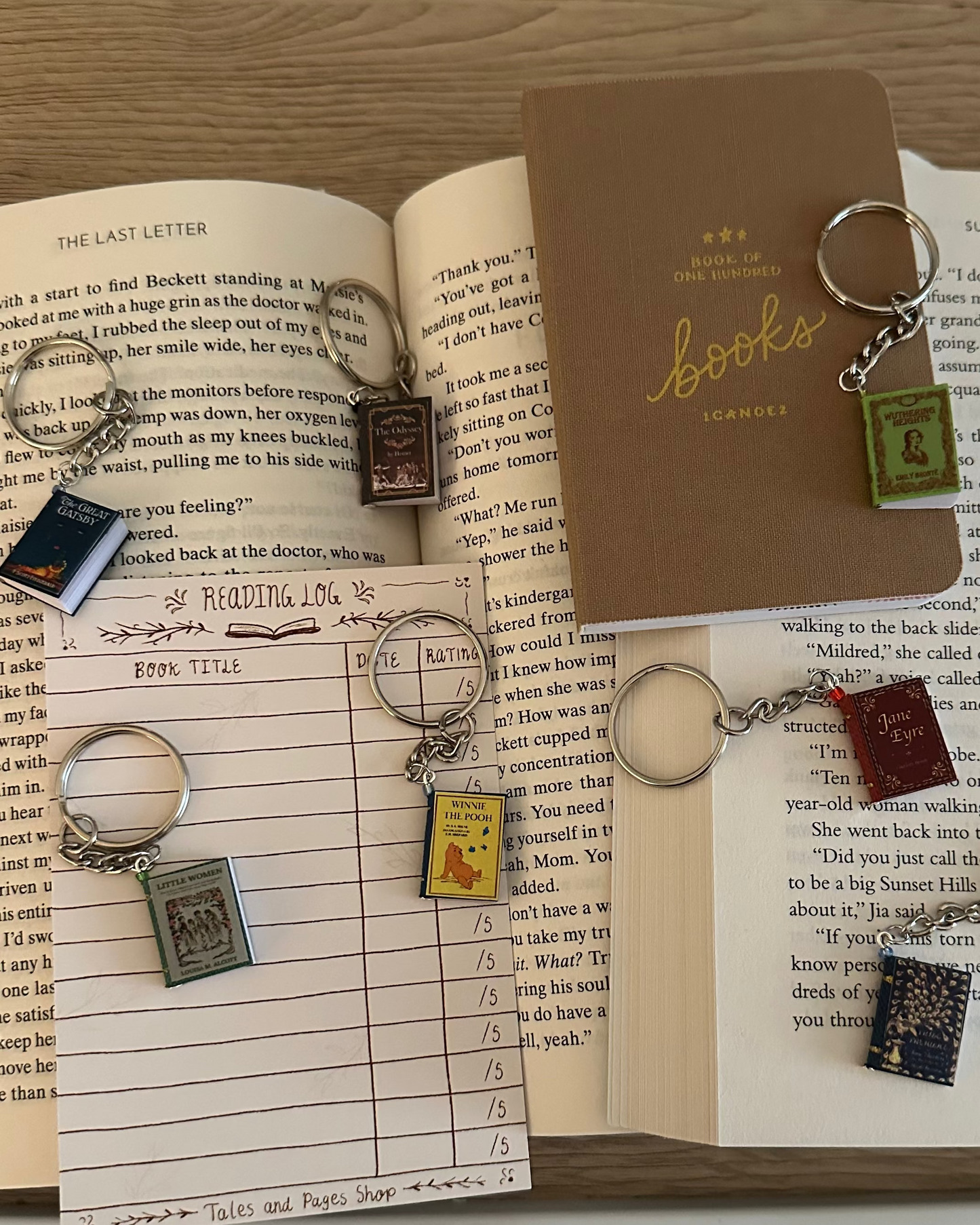 Jane Eyre Mini Book Keychain