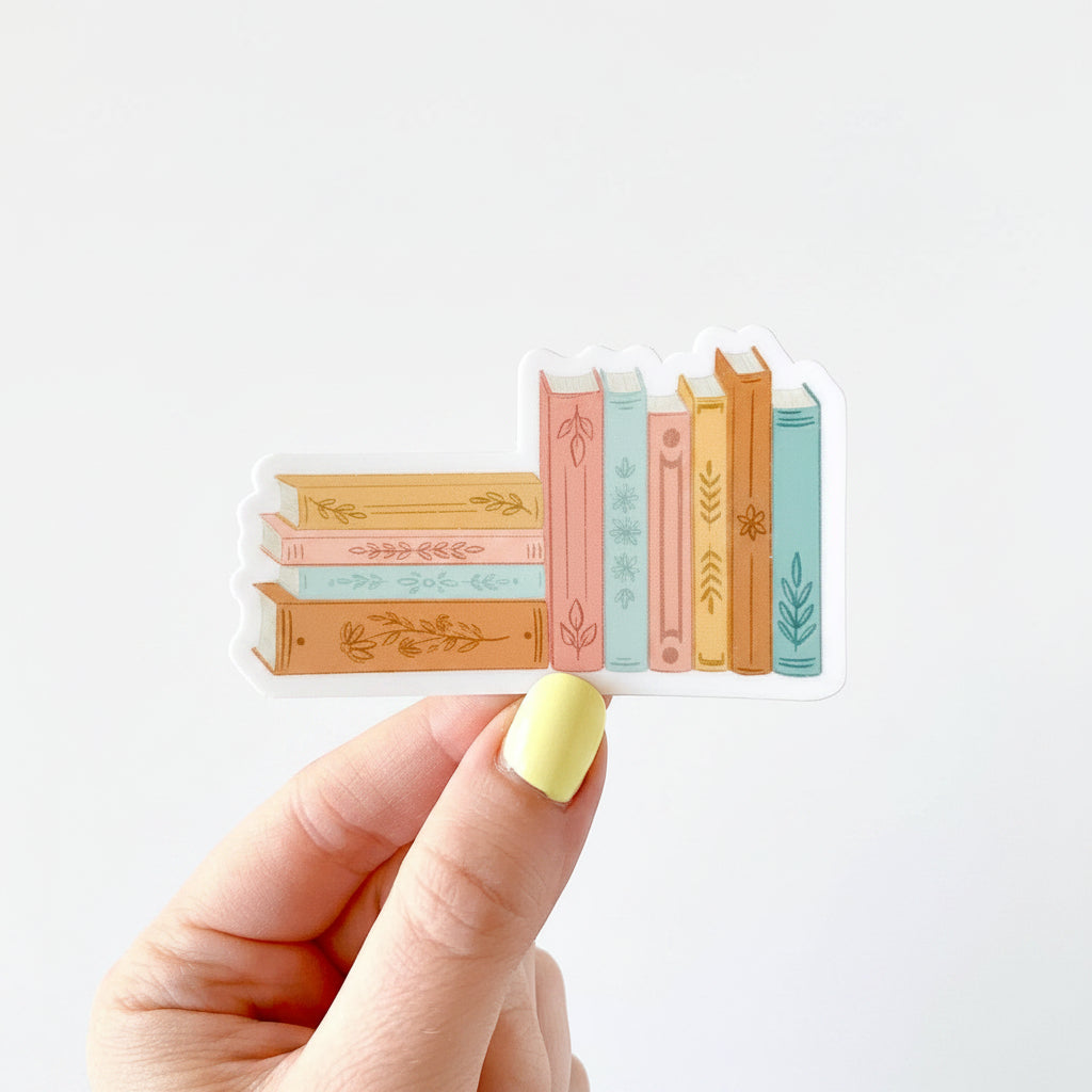 Stack of Books Sticker