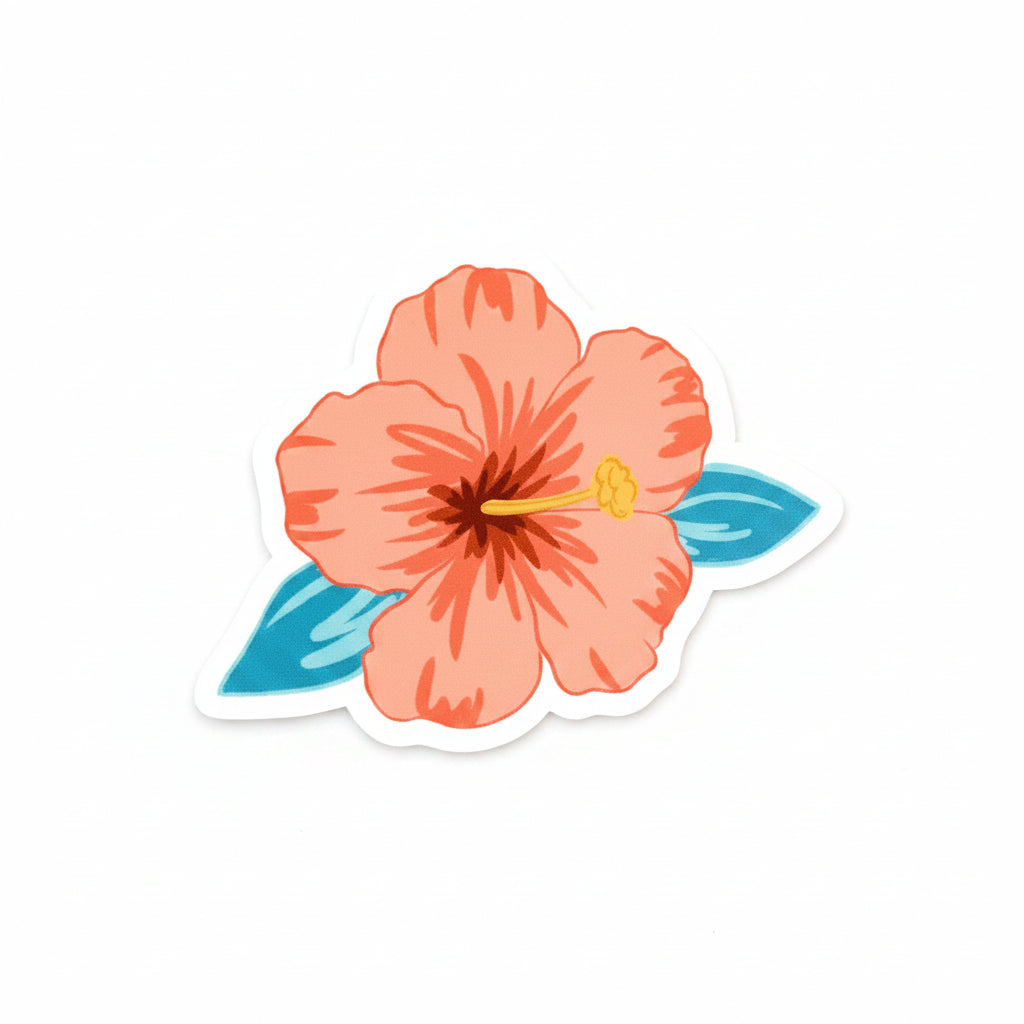 Hibiscus Flower Sticker