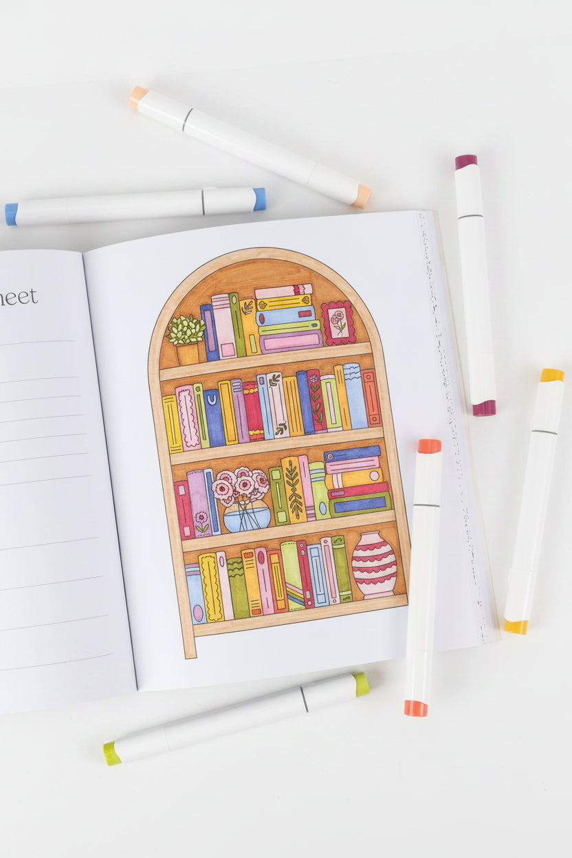 All Booked Up Coloring Book